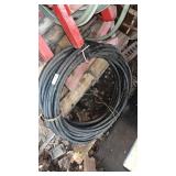 Coiled roll of heavy duty utility wire