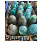 Petticoat glass insulators &assortment of
