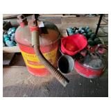 Metal gas cans & funnels