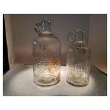 2 White House Vinegar jars