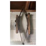 Antique buckboard wagon seat springs