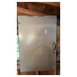 Metal storage cabinet with contents (attached to