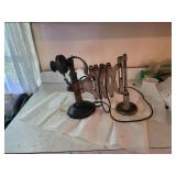 Vintage railroad wall hanging swing arm phone