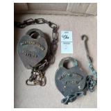 Pair of Western Union Telegraph Company locks no