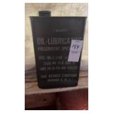 Vintage 1qt Olive metal can by the Keiner Company