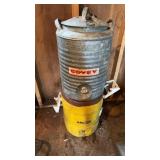 Vintage galvanized steel Covey water cooler and