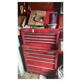 Sears Craftsman red 2-piece stackable rolling