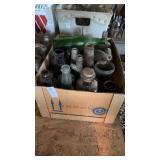 Box of vintage miscellaneous/unbranded glass