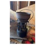 Antique portable plumbers furnace with a melting