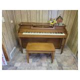 Nice piano & bench no contents