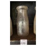 Vintage H.W. Walker Co. half pint milk bottle