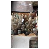 Box of vintage miscellaneous/unbranded glass