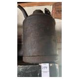 Vintage metal kerosene can from the Western Union