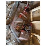 Tractor mower deck and misc parts *not sure if
