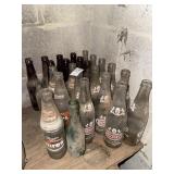 Sanders and Hires root beer bottles