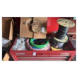 Lot of telephone wire and other assorted wiring