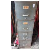 Vintage Cole Steel metal filing cabinet