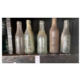 Miscellaneous vintage clear bottles from Windber