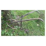 Vintage single wheel walk behind garden