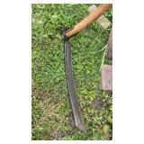 Vintage agricultural scythe