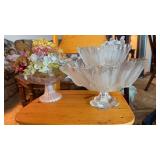Vintage Mikasa Tulip Satin clear and frosted