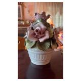 Vintage Italian Capodimonte porcelain floral