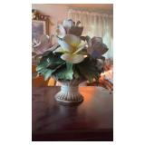 Vintage Italian Capodimonte porcelain floral