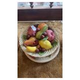 Faux Fruit Bowl