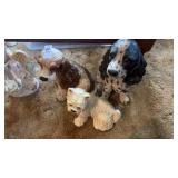 Lot of 3 Dog Statues