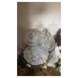 Two Glass Table Lamps