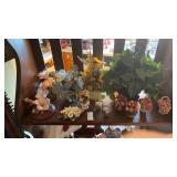 Shelf lot - decorative floral pieces