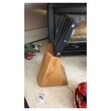 Kitchen Knife Set with Block