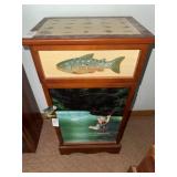 Wooden painted fishing accent table 13.5 X 9.5 X