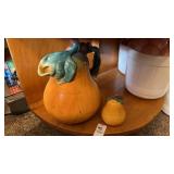 Sakura Sonoma Ceramic Pear Pitcher and Salt