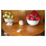 Ceramic Fruit Bowl Decor