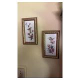 Set of 4 Hummingbird Wall Art Framed Prints