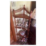 Wooden Corner Stand NO CONTENTS