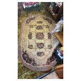 Oval Floral Rug