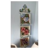 Floral Plate Wall Hanging