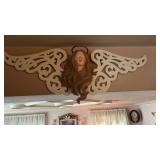 Angel Wall Decor and Bird Cage Decor with Faux