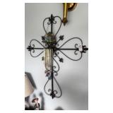 Decorative Wall Cross and Wind Chime