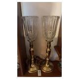 Two Electric Candle Goblet Lights