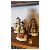 3 Waco Clown Music Boxes