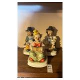 3 Waco Clown Music Boxes