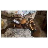 Wooden Motorcycle Decor