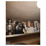 Lot of candles, vases, battery lantern etc