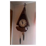 Vintage New England Clock Co. Wall Clock - Floral