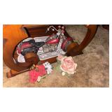 Lot of Floral and Motorcycle Decor