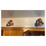 Vintage 1997 molded plastic kitchen wall plaques