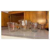 Lot of Pyrex Measuring Cups Glass